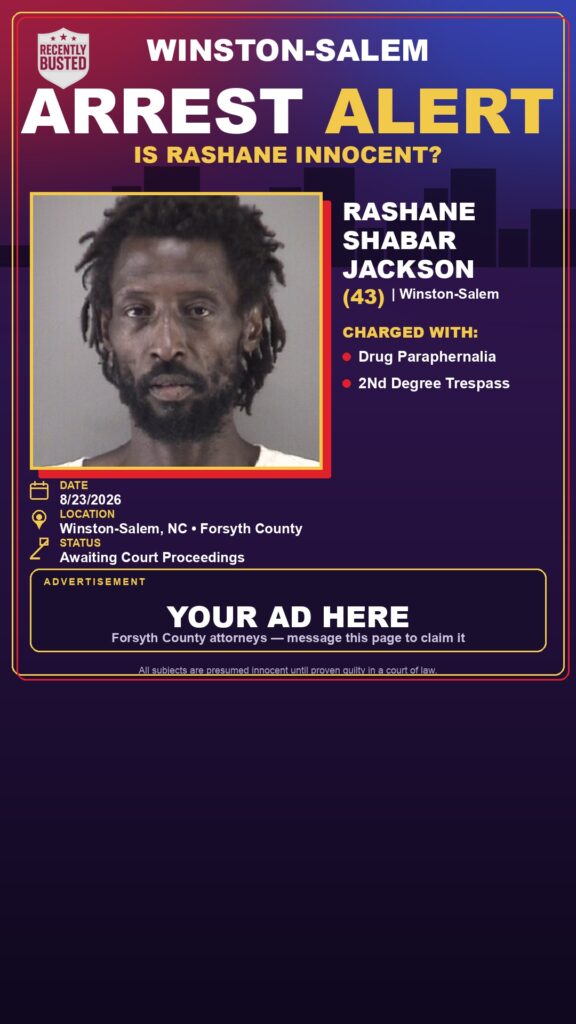 Arrest report — RASHANE SHABAR JACKSON