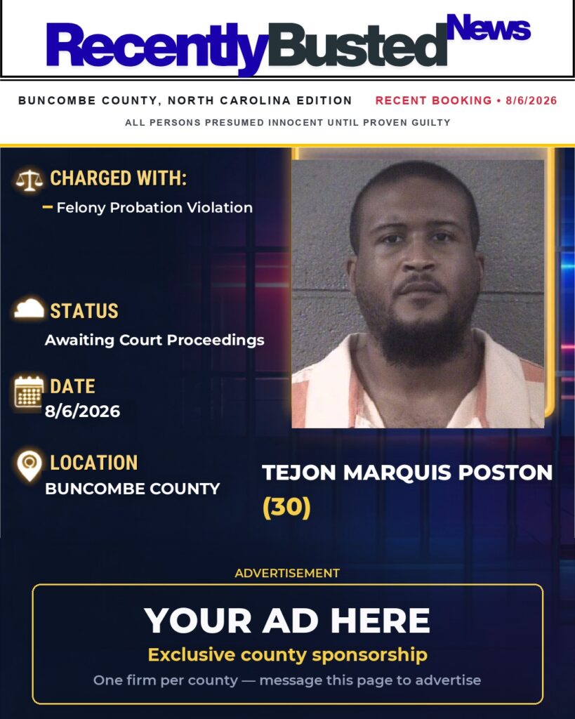 Arrest report โ TEJON MARQUIS POSTON