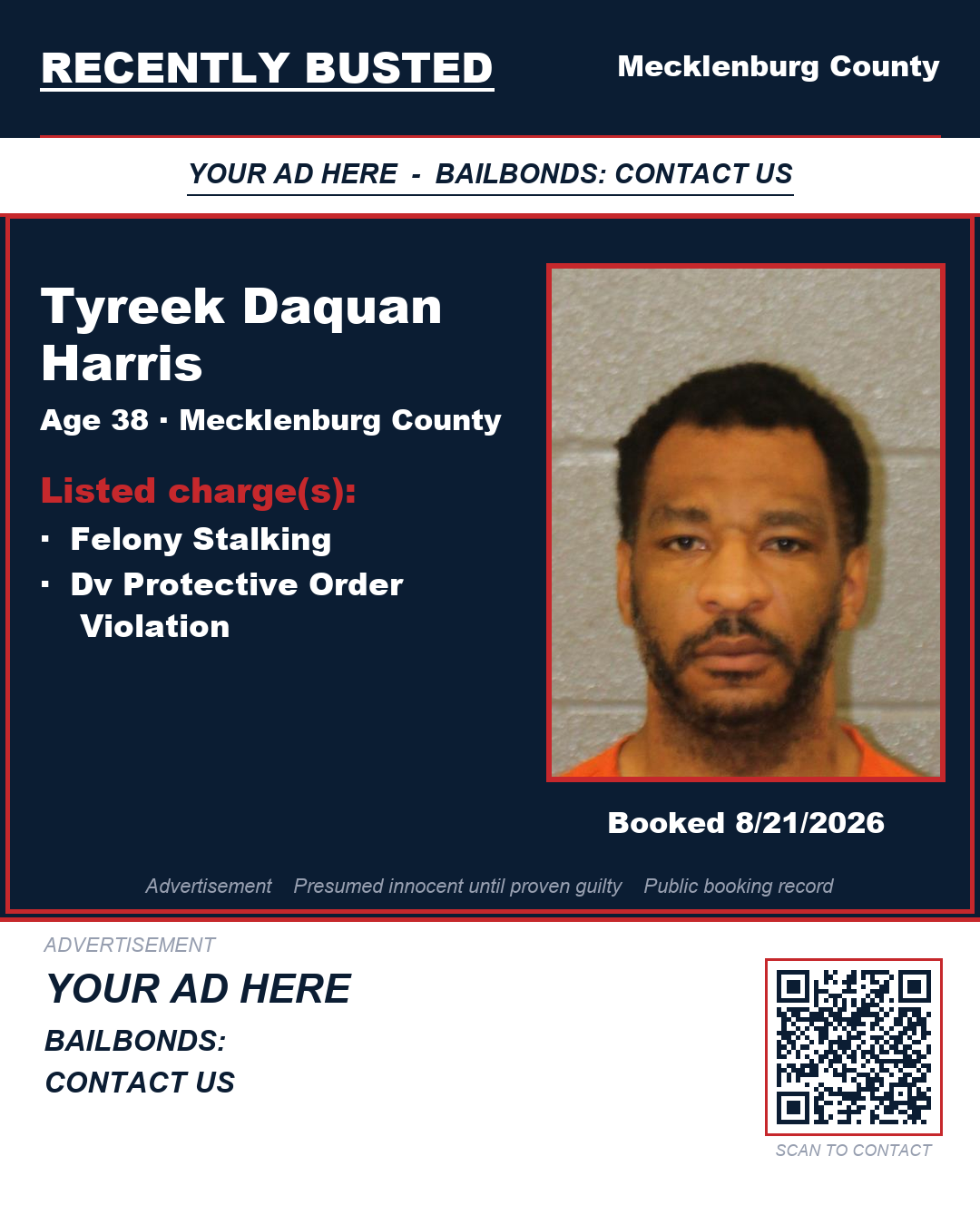 Arrest report - TYREEK DAQUAN HARRIS