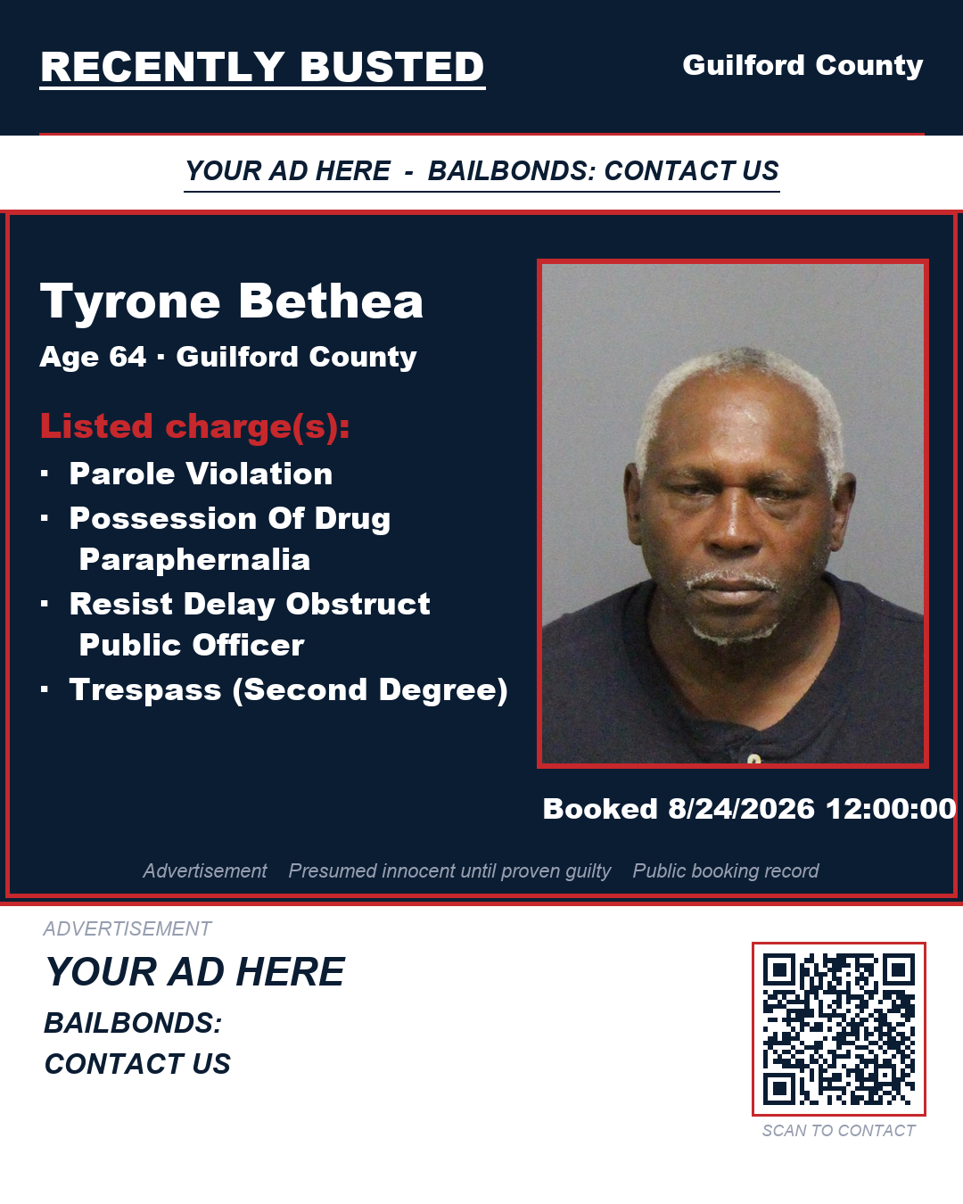 Arrest report - TYRONE BETHEA