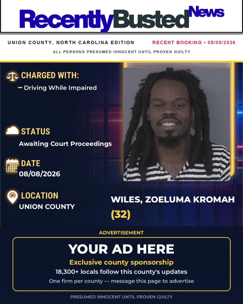 Arrest report - WILES, ZOELUMA KROMAH