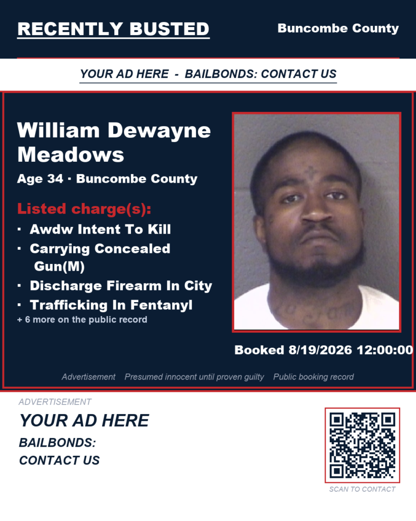 Arrest report - WILLIAM DEWAYNE MEADOWS