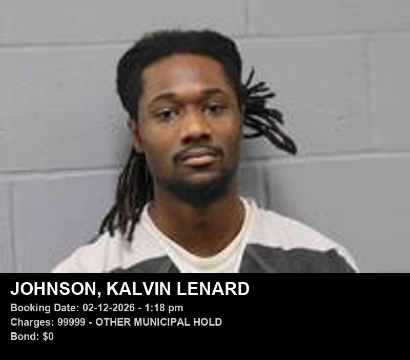 Arrest report - KALVIN LENARD JOHNSON