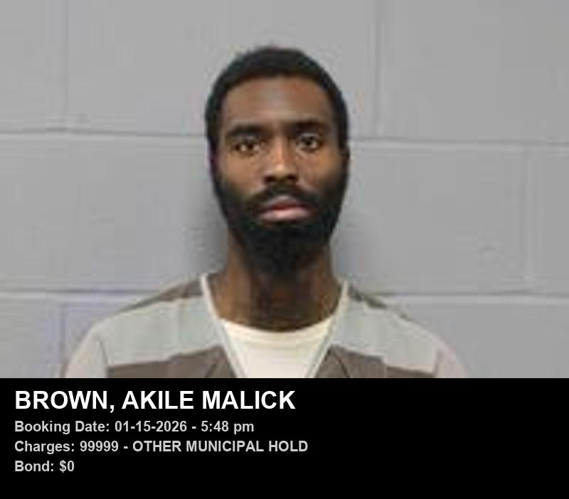 Arrest report - AKILE MALICK BROWN