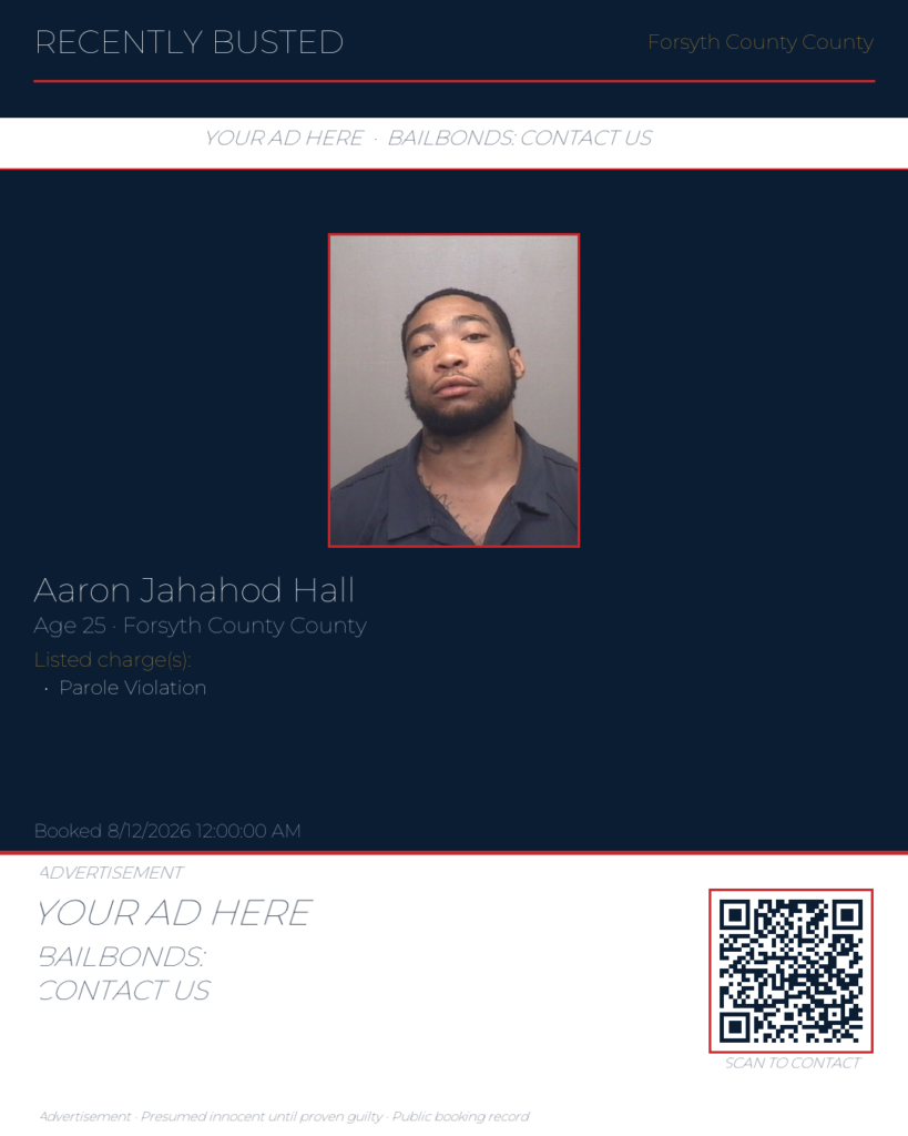 Arrest report — AARON JAHAHOD HALL