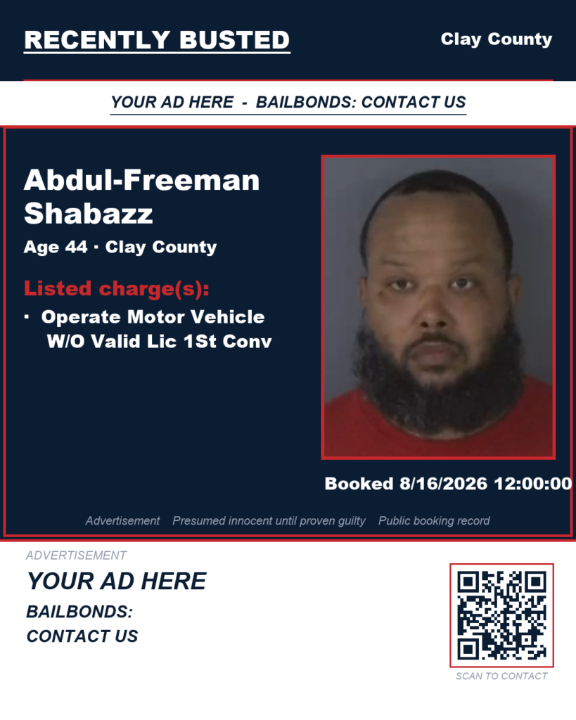 Arrest report — ABDUL-FREEMAN SHABAZZ