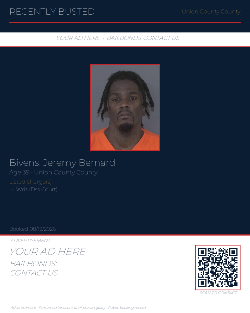 Arrest report — BIVENS, JEREMY BERNARD