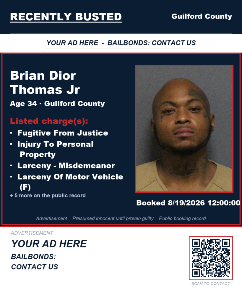 Arrest report - BRIAN DIOR THOMAS JR