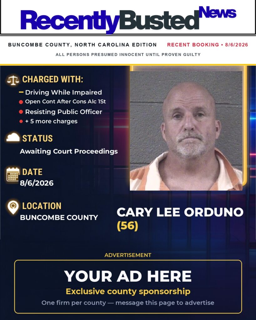 Arrest report โ CARY LEE ORDUNO