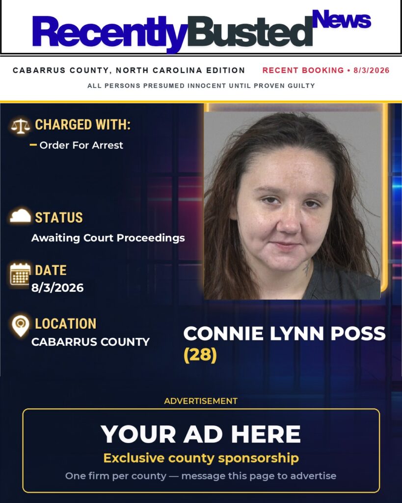 Arrest report โ CONNIE LYNN POSS