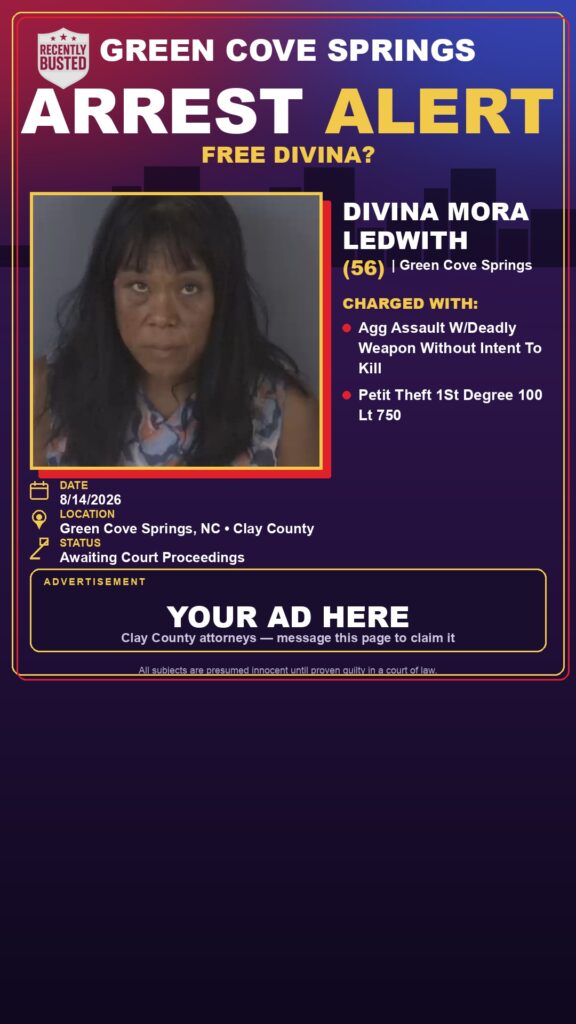 Arrest report — DIVINA MORA LEDWITH