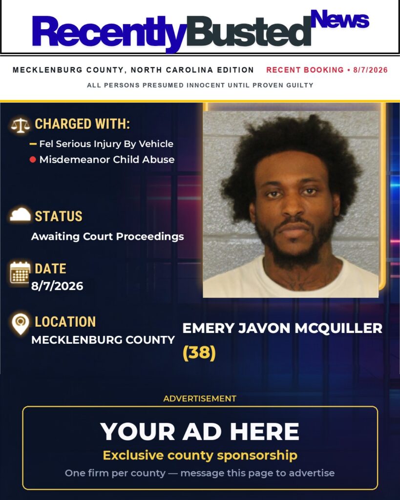 Arrest report — EMERY JAVON MCQUILLER