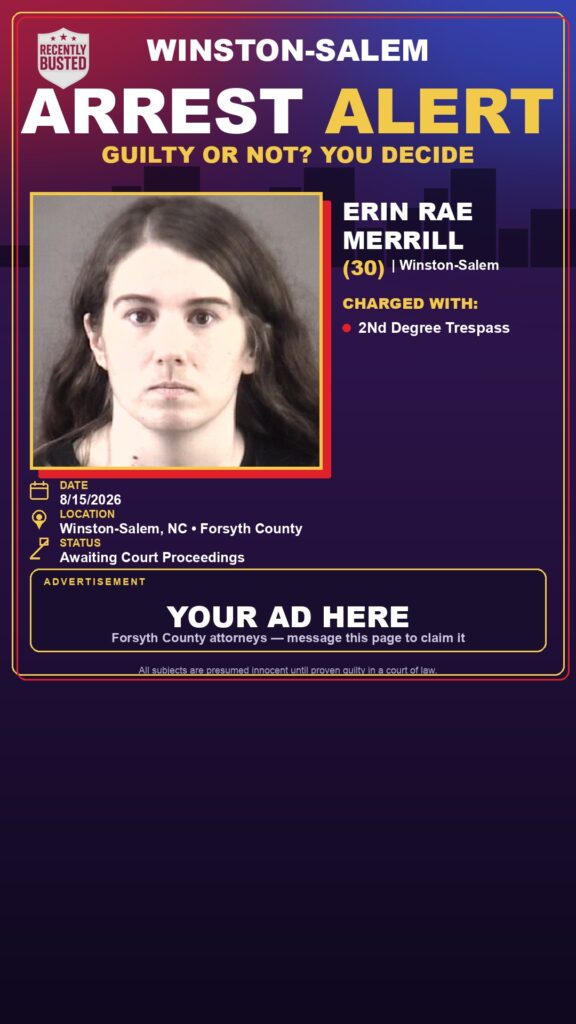 Arrest report — ERIN RAE MERRILL