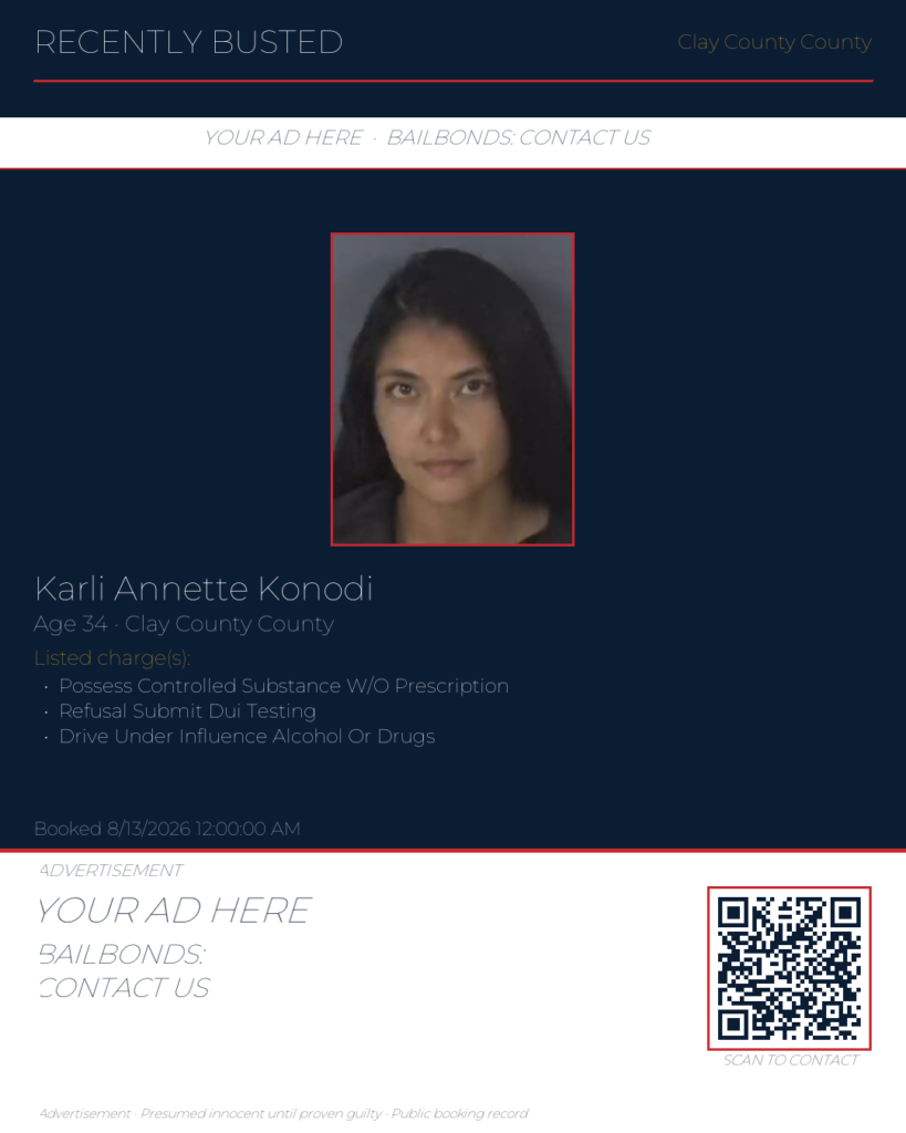 Arrest report — KARLI ANNETTE KONODI