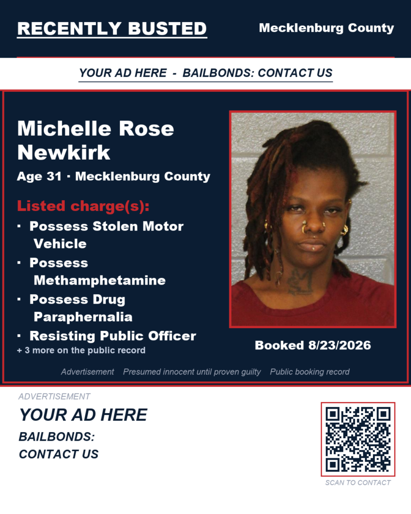 Arrest report - MICHELLE ROSE NEWKIRK