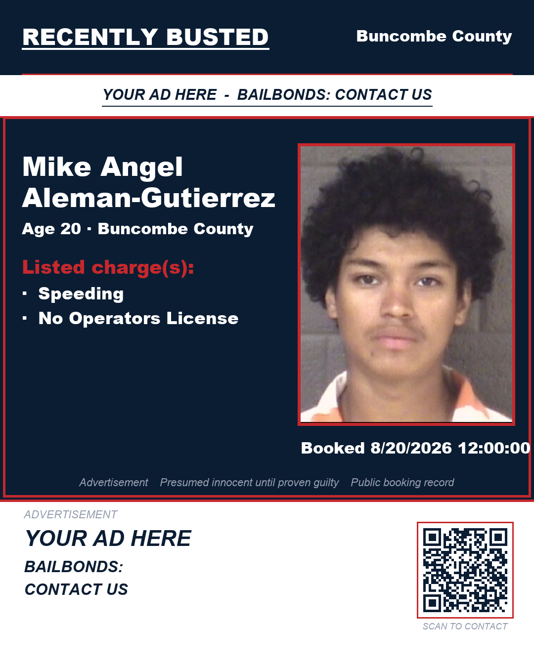 Arrest report - MIKE ANGEL ALEMAN-GUTIERREZ
