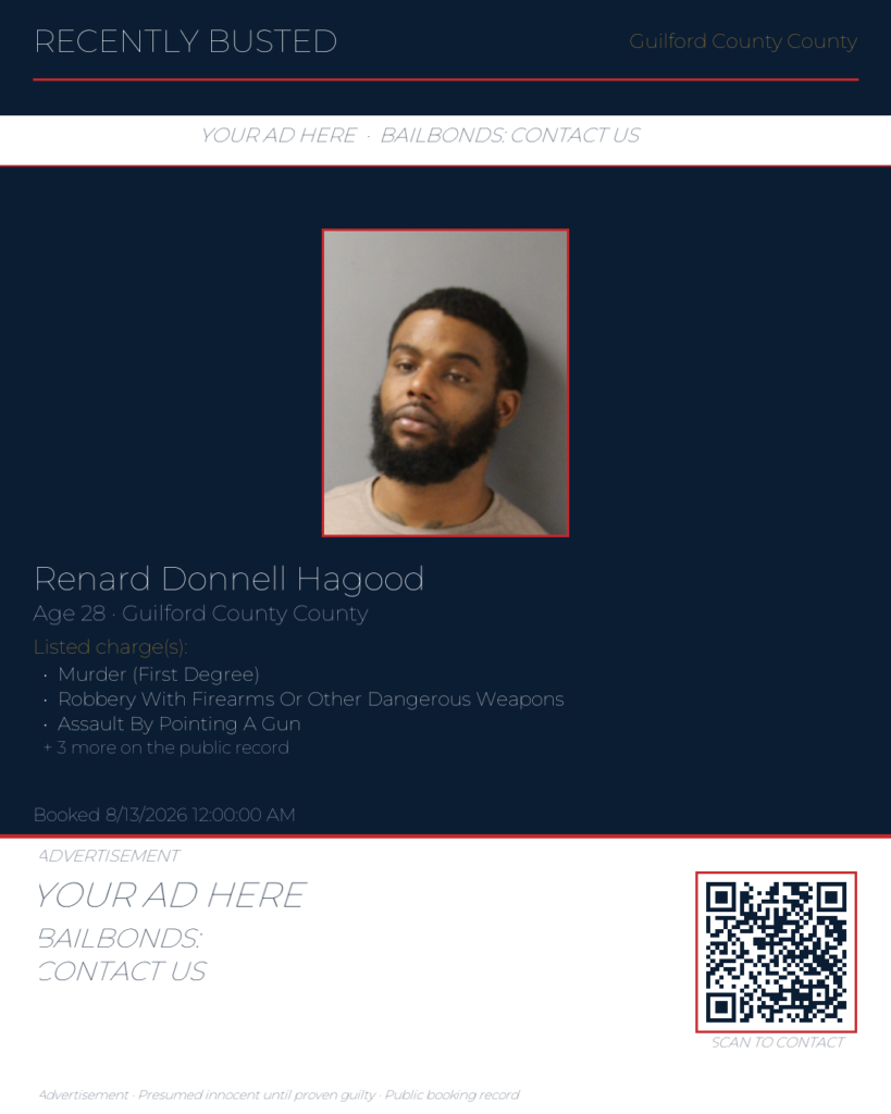 Arrest report — RENARD DONNELL HAGOOD