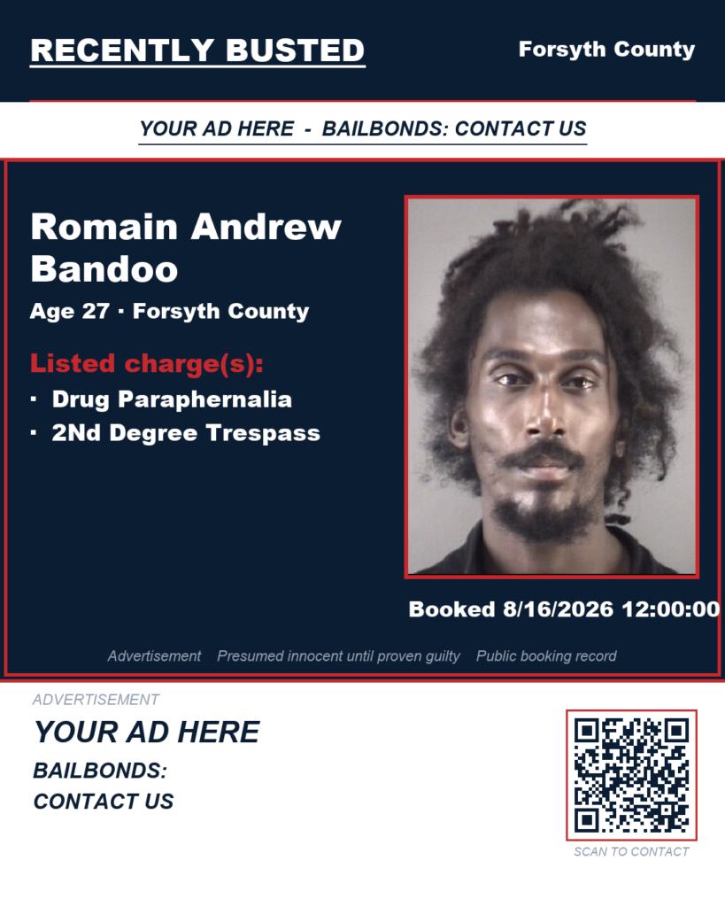 Arrest report — ROMAIN ANDREW BANDOO