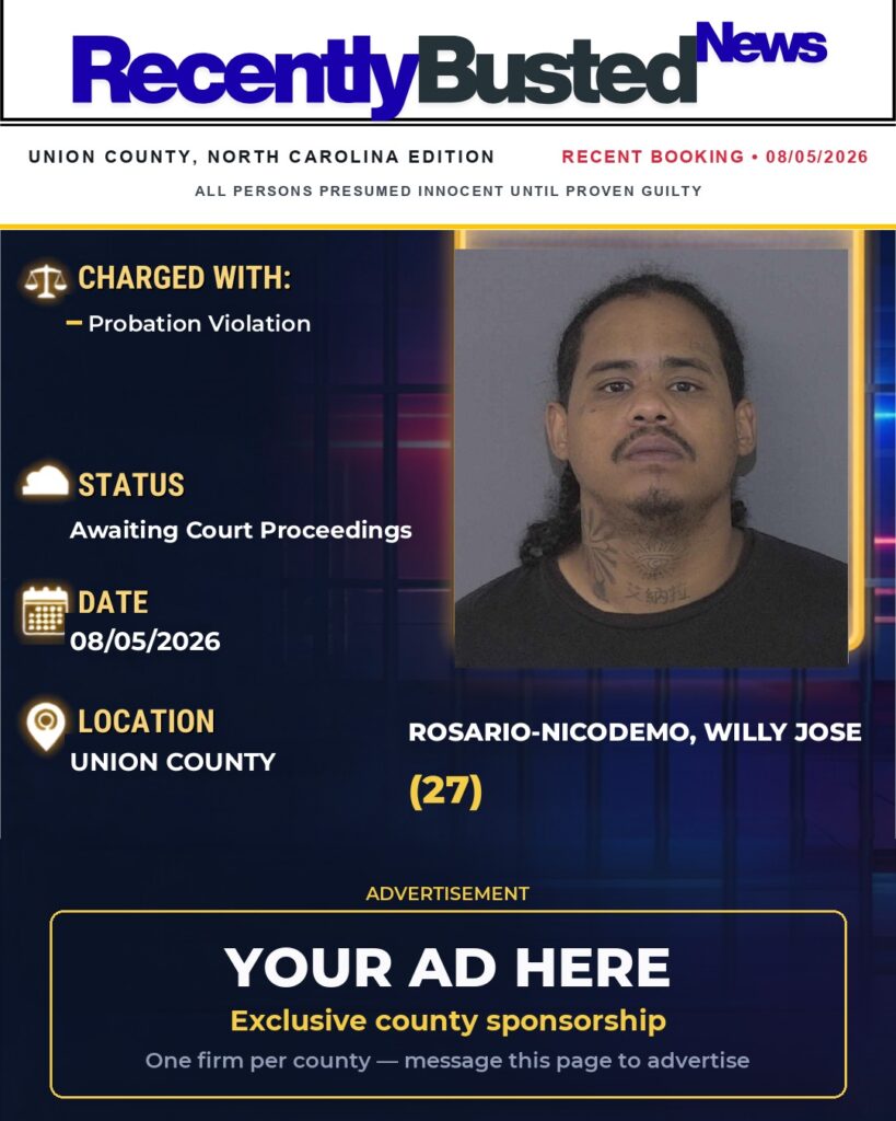 Arrest report — ROSARIO-NICODEMO, WILLY JOSE