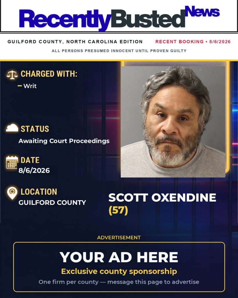 Arrest report โ SCOTT OXENDINE