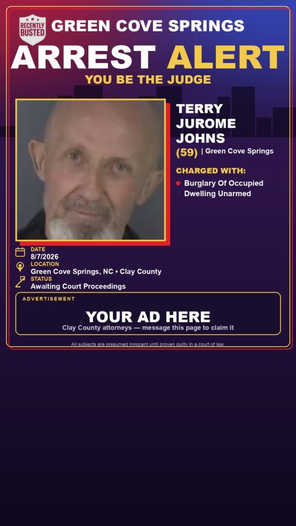 Arrest report — TERRY JUROME JOHNS