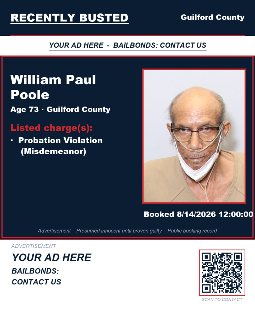 Arrest report — WILLIAM PAUL POOLE