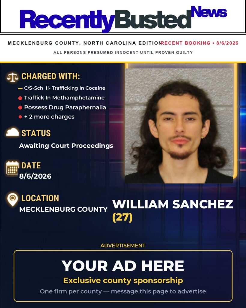 Arrest report โ WILLIAM SANCHEZ