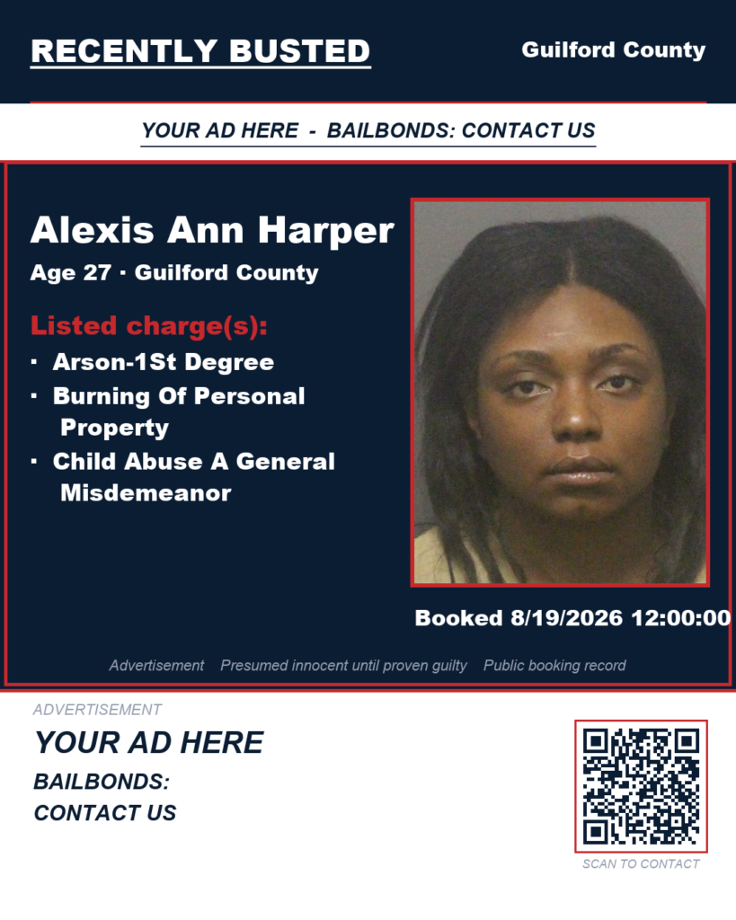 Arrest report — ALEXIS ANN HARPER