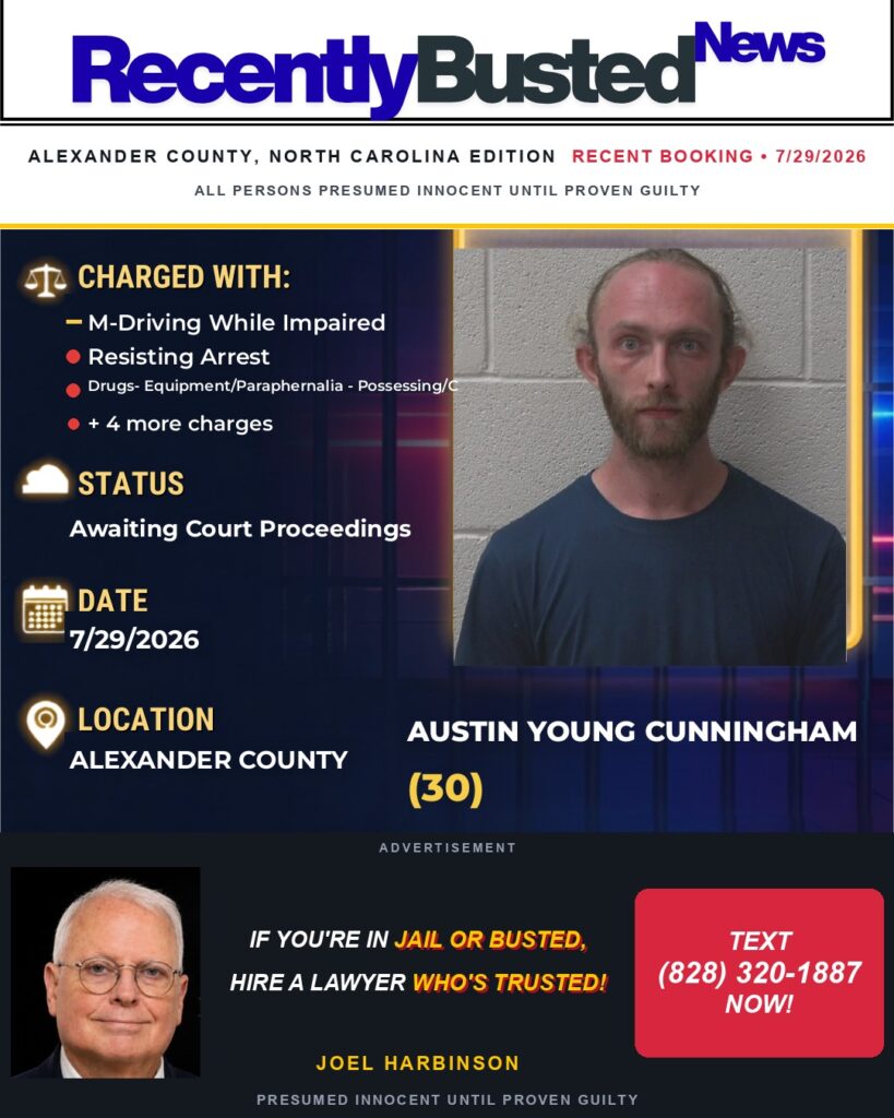 Arrest report — AUSTIN YOUNG CUNNINGHAM