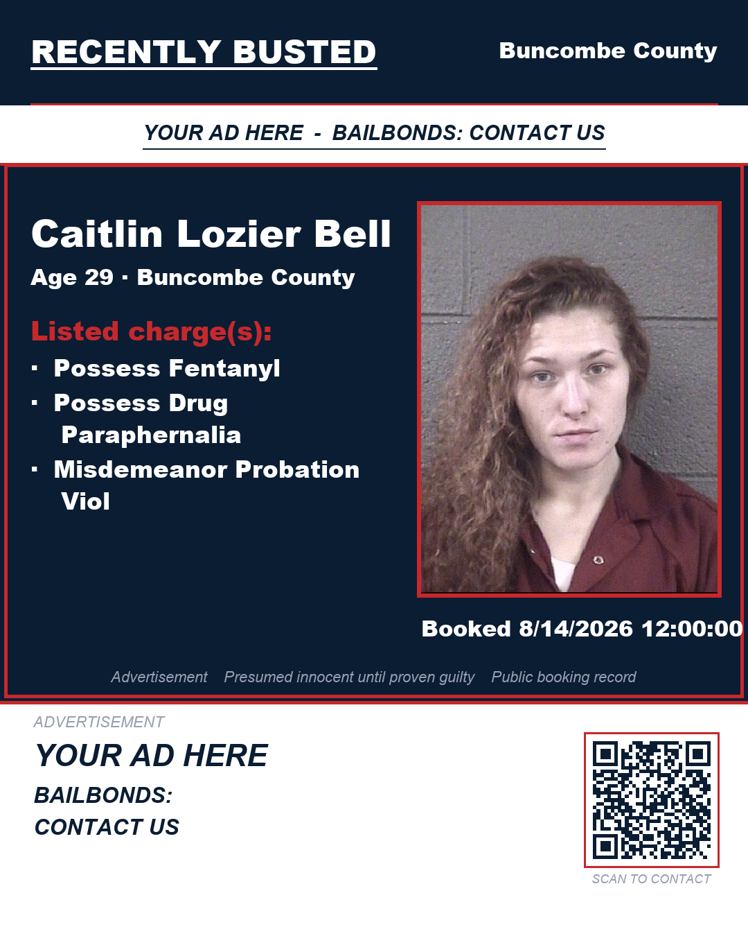 Arrest report - CAITLIN LOZIER BELL