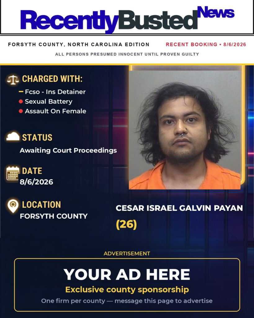 Arrest report โ CESAR ISRAEL GALVIN PAYAN