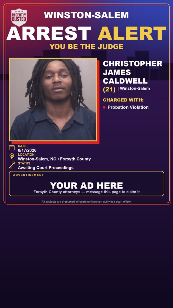 Arrest report — CHRISTOPHER JAMES CALDWELL
