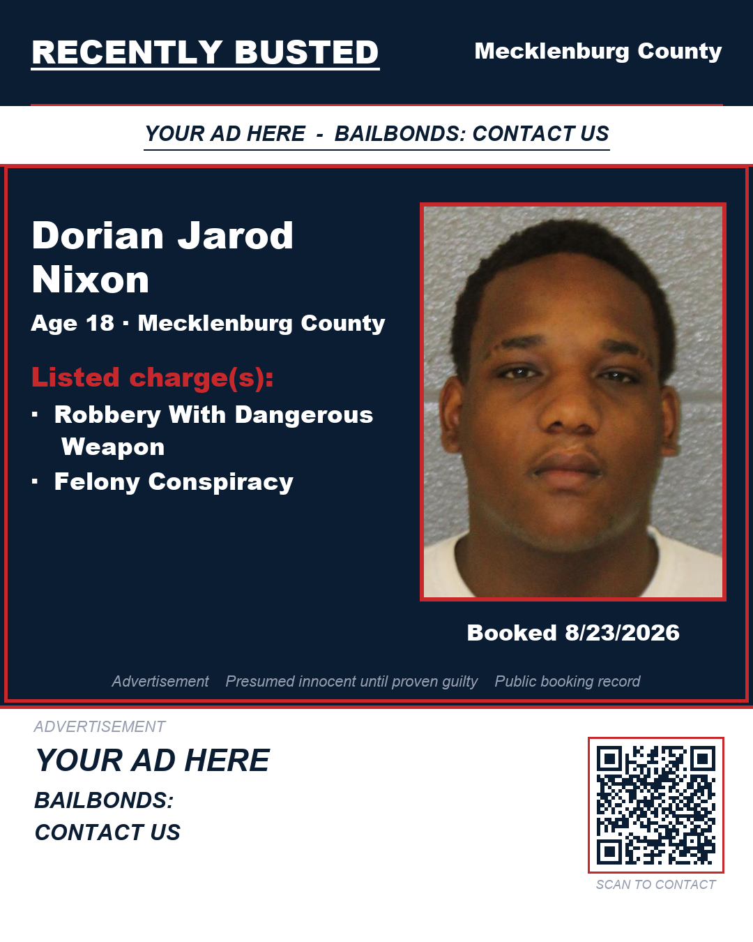 Arrest report - DORIAN JAROD NIXON