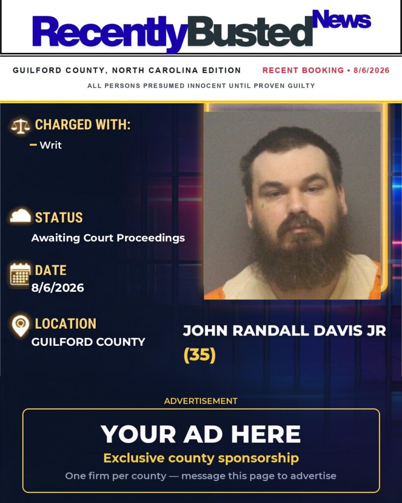 Arrest report โ JOHN RANDALL DAVIS JR