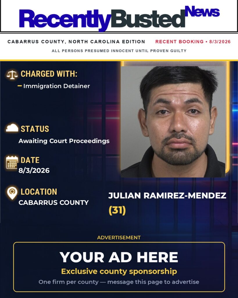 Arrest report โ JULIAN RAMIREZ-MENDEZ