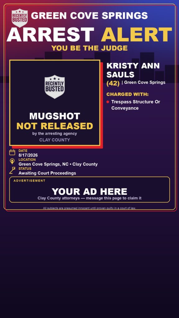 Arrest report — KRISTY ANN SAULS