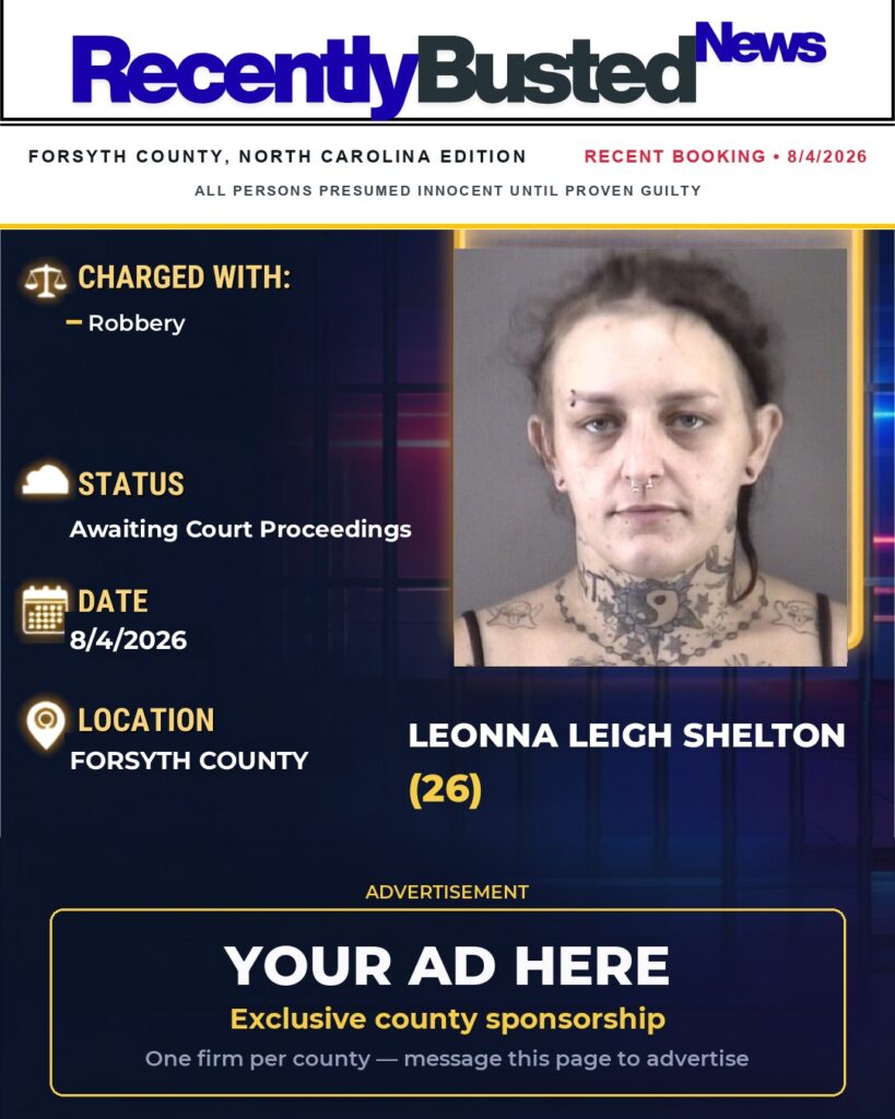 Arrest report โ LEONNA LEIGH SHELTON