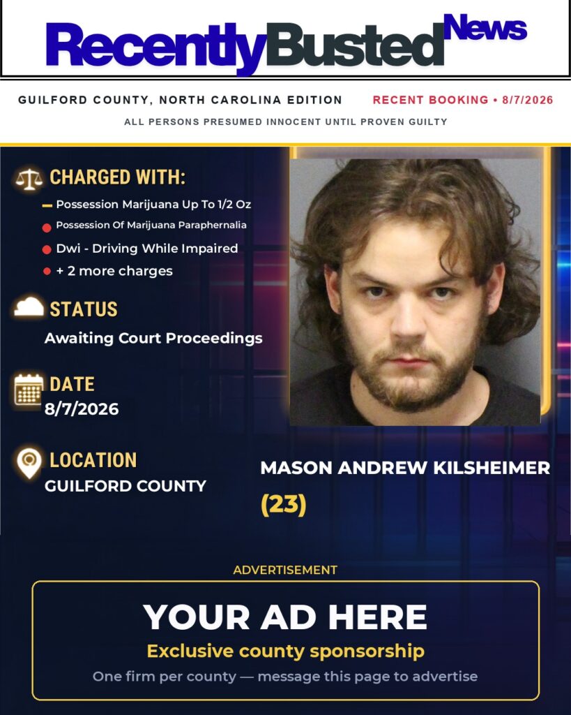 Arrest report — MASON ANDREW KILSHEIMER