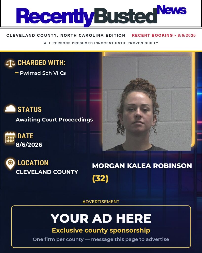 Arrest report — MORGAN KALEA ROBINSON