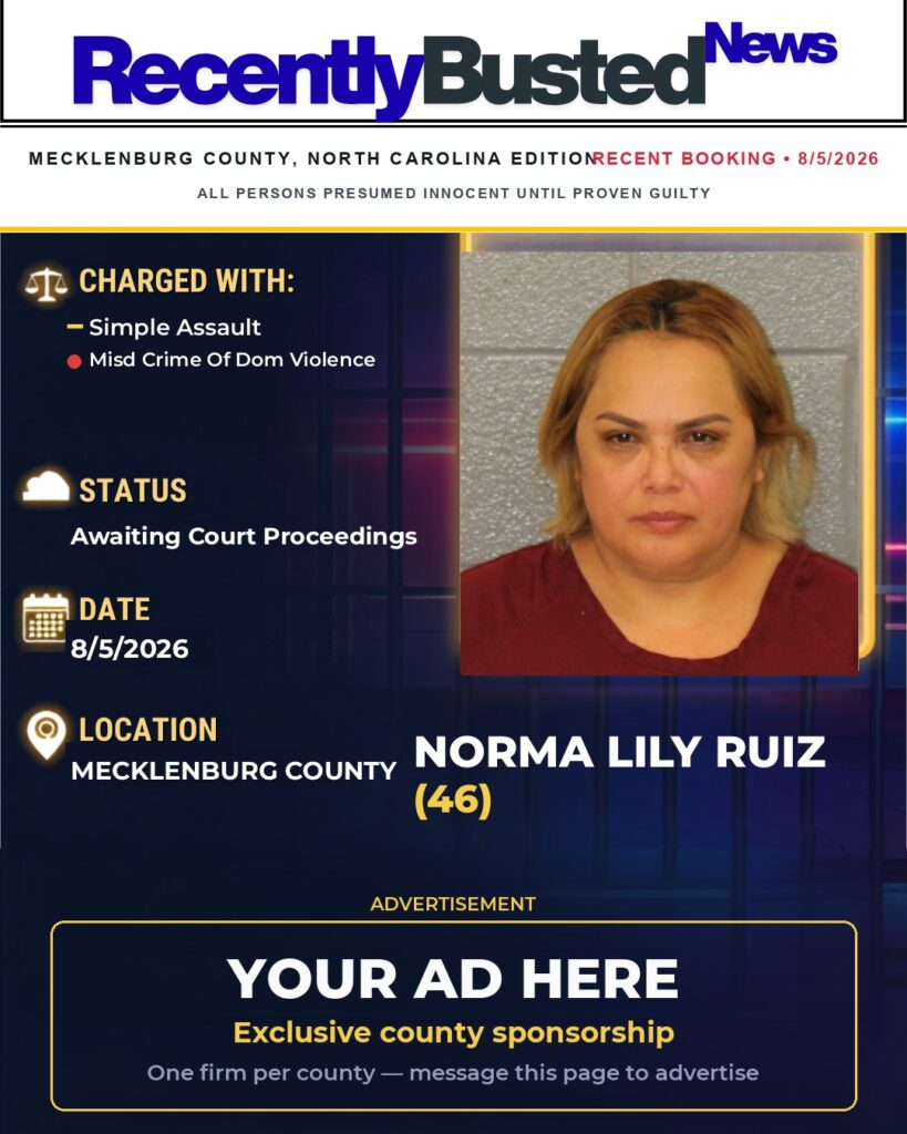 Arrest report — NORMA LILY RUIZ