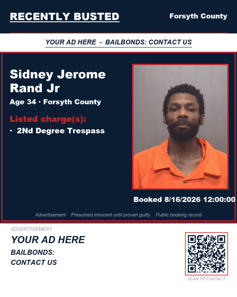 Arrest report — SIDNEY JEROME RAND JR