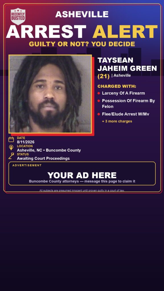 Arrest report — TAYSEAN JAHEIM GREEN