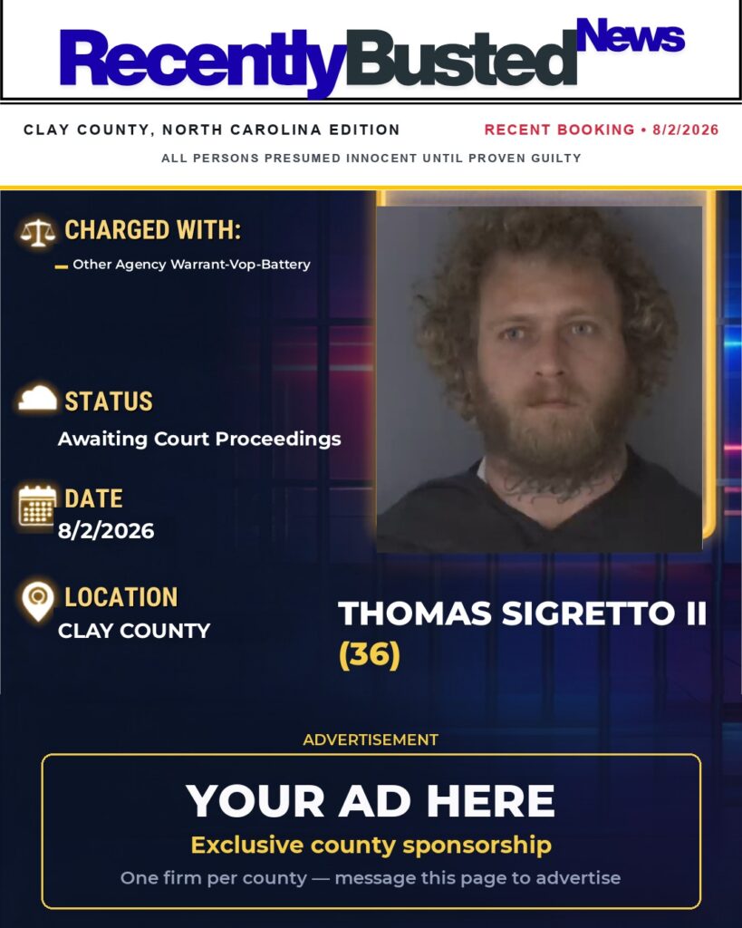 Arrest report — THOMAS SIGRETTO II