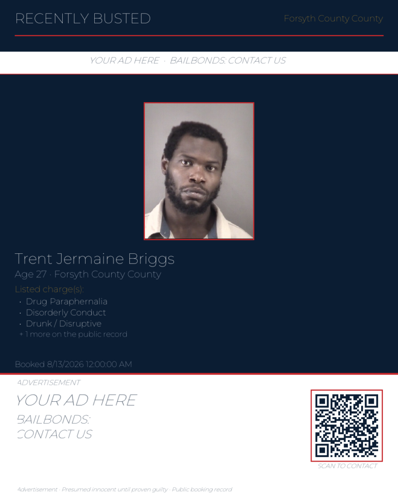 Arrest report — TRENT JERMAINE BRIGGS