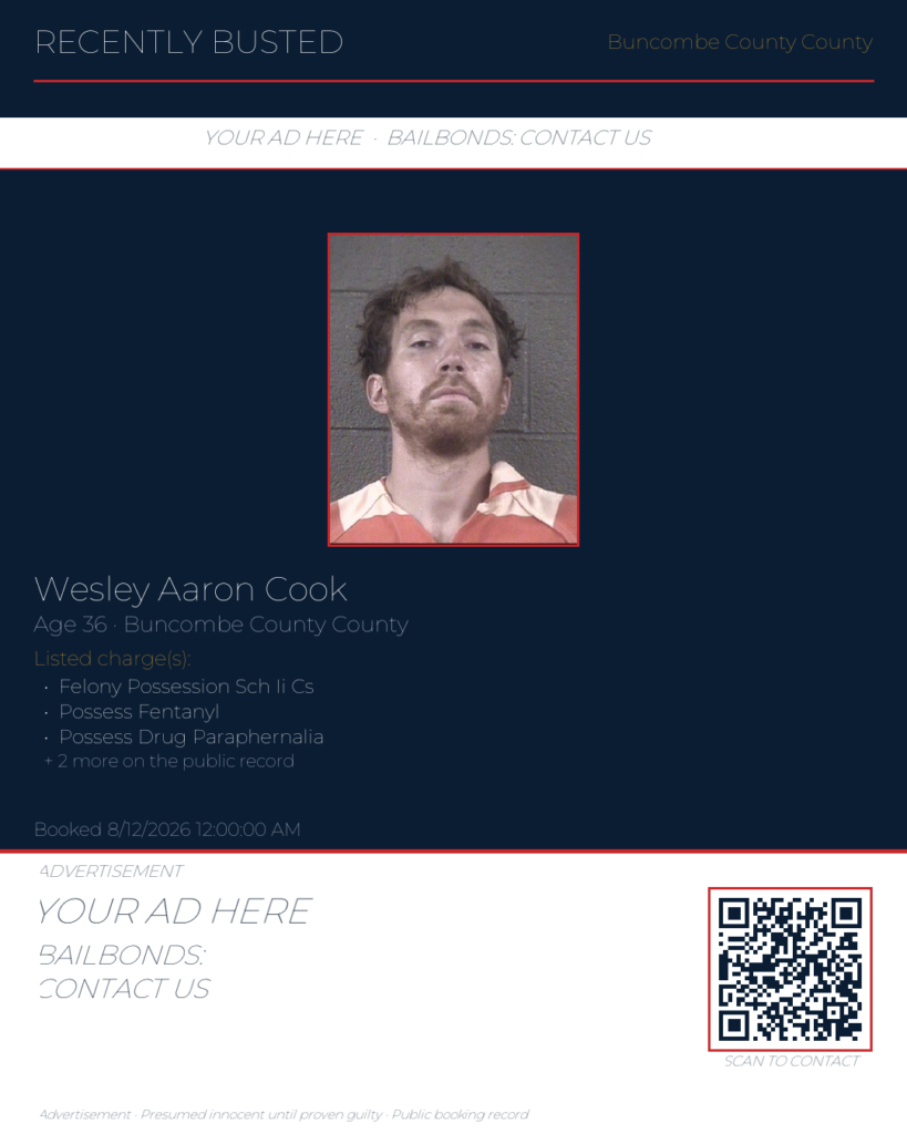 Arrest report — WESLEY AARON COOK