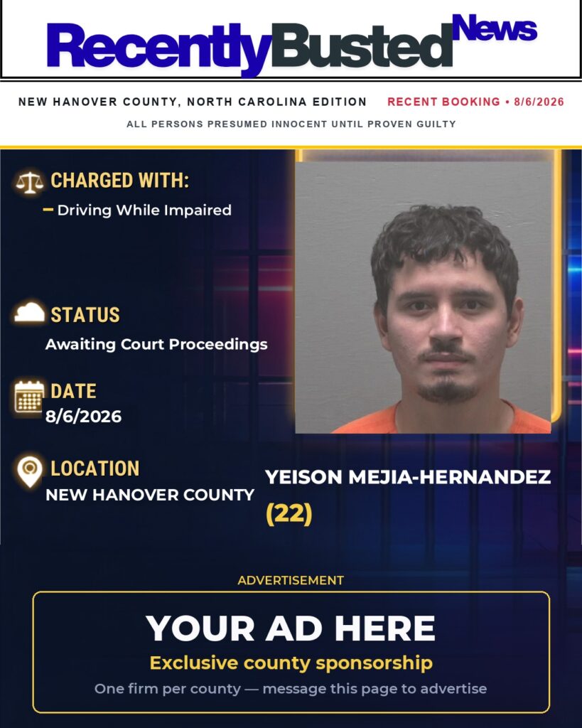 Arrest report — YEISON MEJIA-HERNANDEZ
