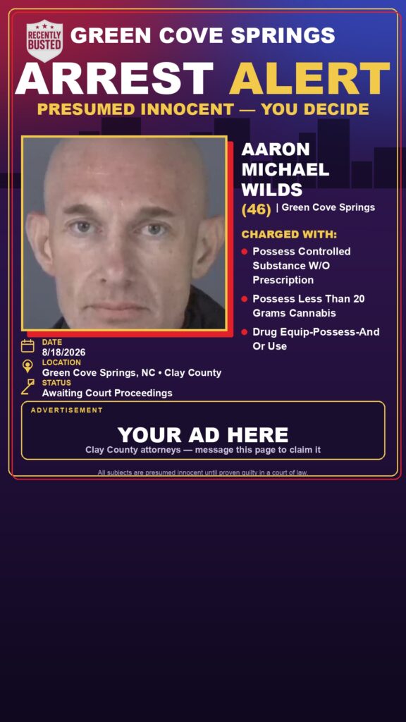Arrest report — AARON MICHAEL WILDS