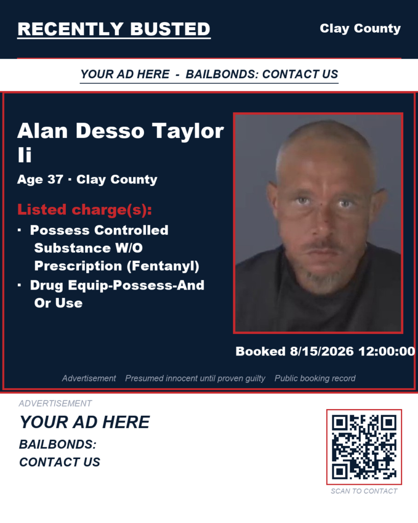 Arrest report — ALAN DESSO TAYLOR II