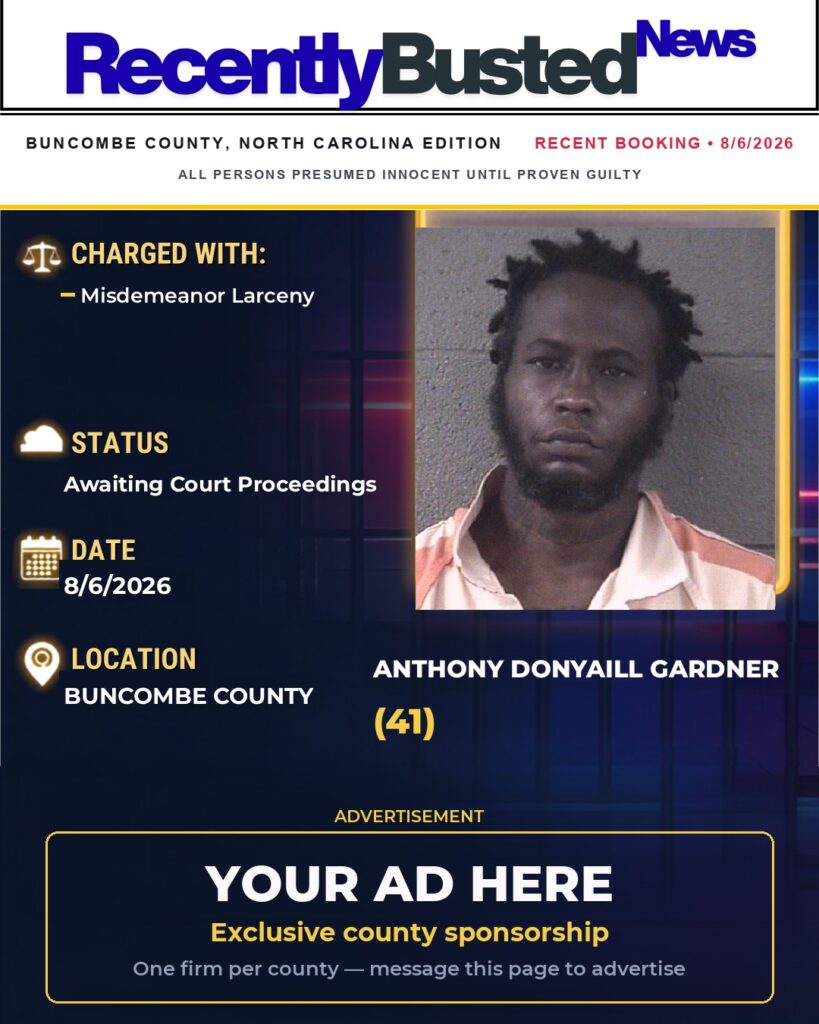 Arrest report โ ANTHONY DONYAILL GARDNER