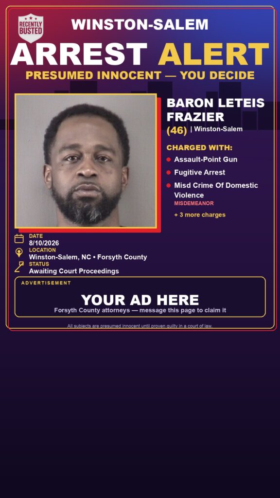 Arrest report — BARON LETEIS FRAZIER